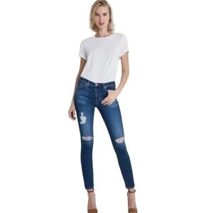 Ag Adriano Goldschmied The Legging Ankle Super Skinny Distressed Jeans SIze 26